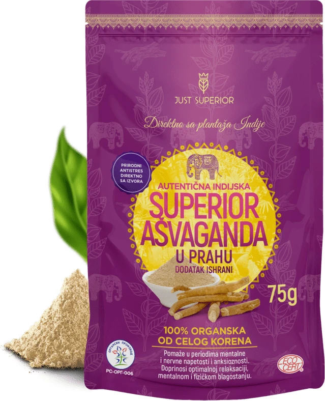 Ašvaganda u prahu (organski proizvod) 75 g Just Superior